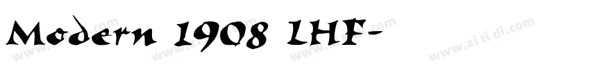 Modern 1908 LHF字体转换